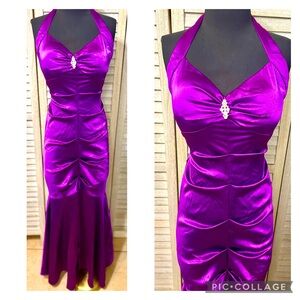 Cache Prom Party Formal Evening Pageant Wedding Bridesmaid Maxi Ruched Dress